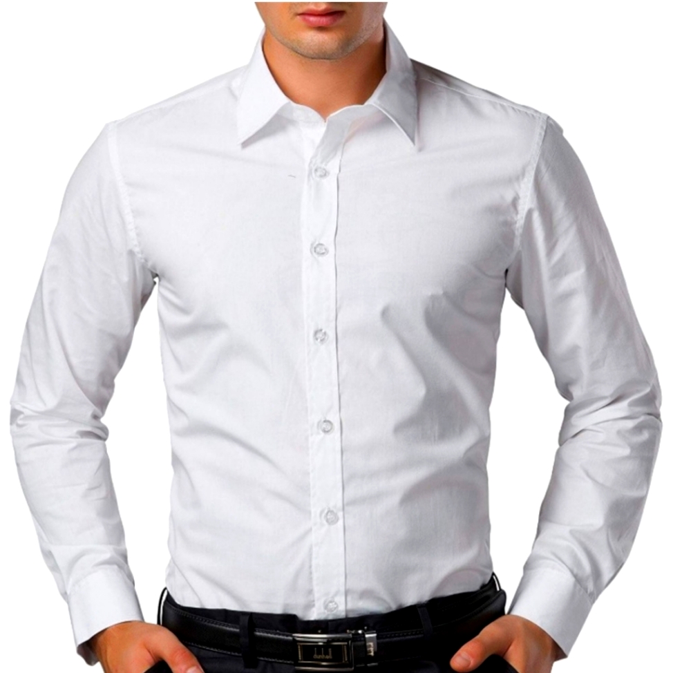 Paul Jones Brand Mens White Buttoned Dress Shirt